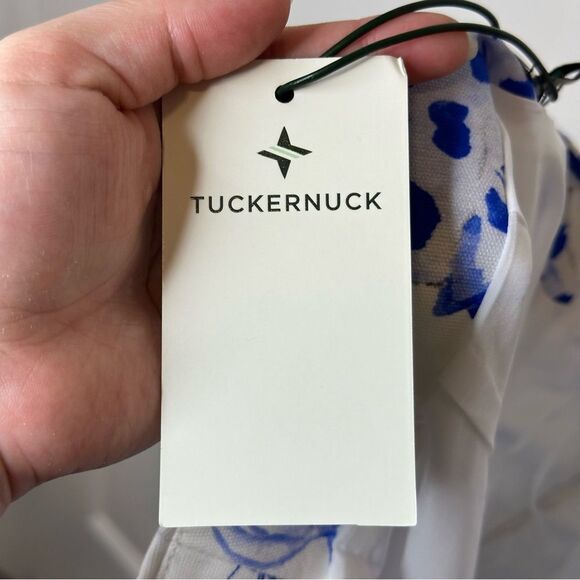 BNWT Tuckernuck X LouLou Baker White Blue Painted Safari Willa Midi Skirt Sz S - Picture 13 of 14